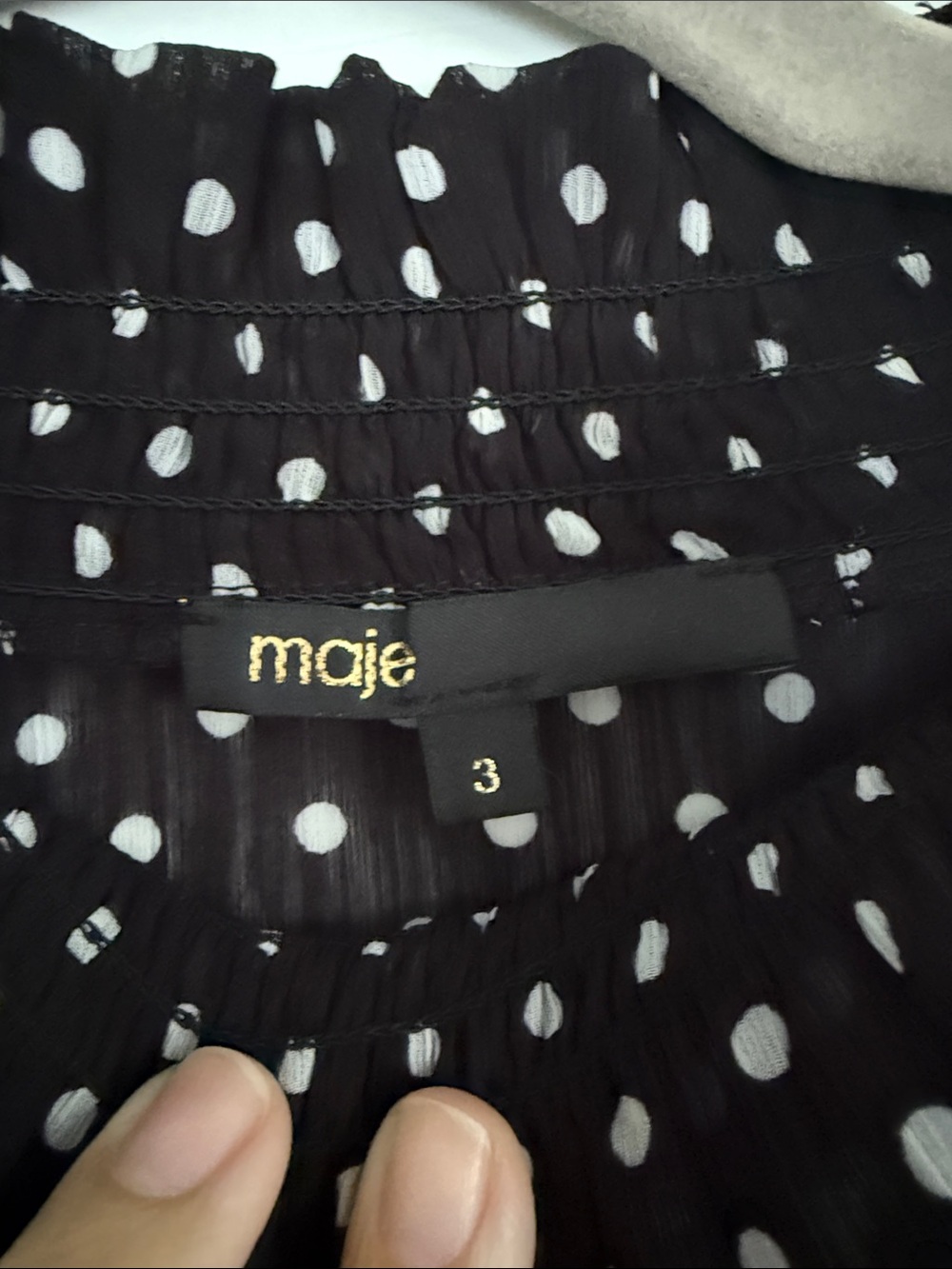 Maje Ruffle Blouse - Picture 3 of 5
